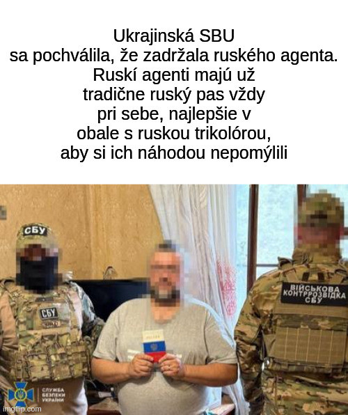 Ruský agent na prvý pohľad.